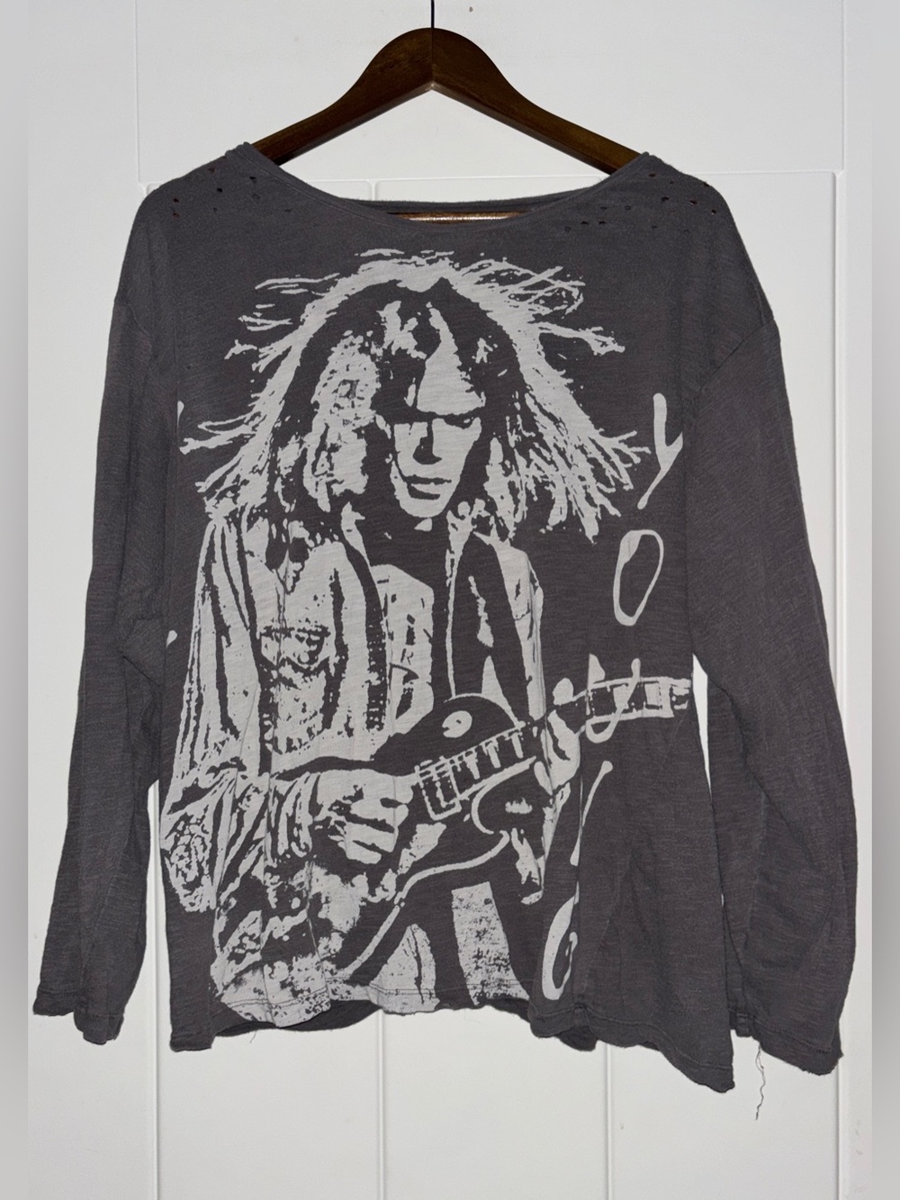 Magnolia Pearl Neil Young Viggo Boyfriend Cut Tee Shirt 2023 Ozzy Women OSFM NEW